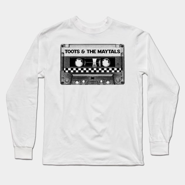 Toots & The Maytals - Retro Cassette Tape (Black) Long Sleeve T-Shirt by Eye Floaters
